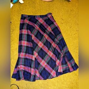 Plaid Purple Skirt